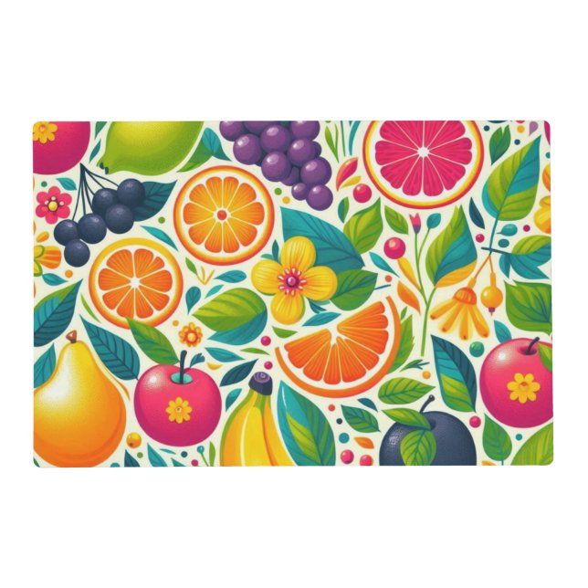 Colorful fruits  placemat (Front)