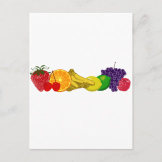 Colorful Fruits: Postcard