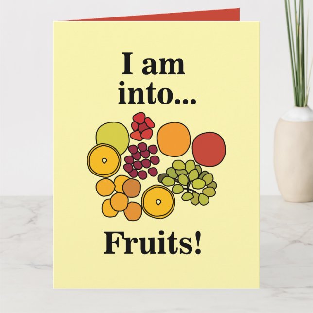 Colorful Fruits Summer Card (Front)
