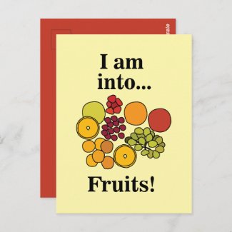 Colorful Fruits Summer Postcard