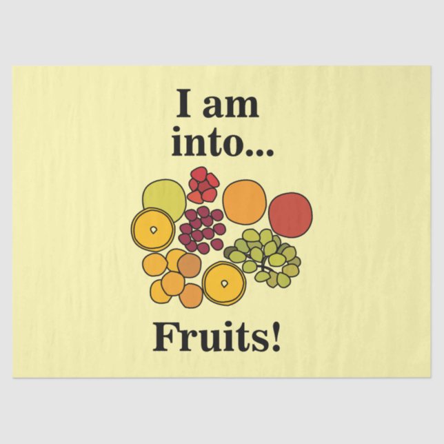 Colorful Fruits Summer Tissue Paper (Front)