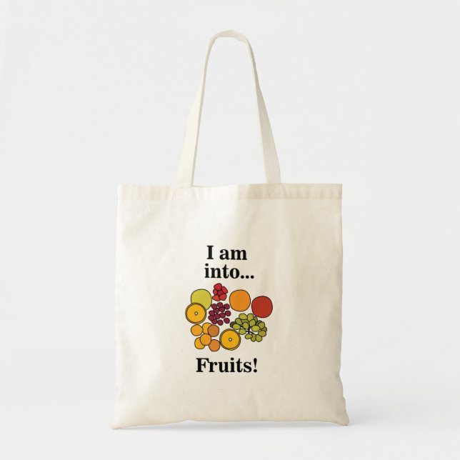 Colorful Fruits Summer Tote Bag (Front)