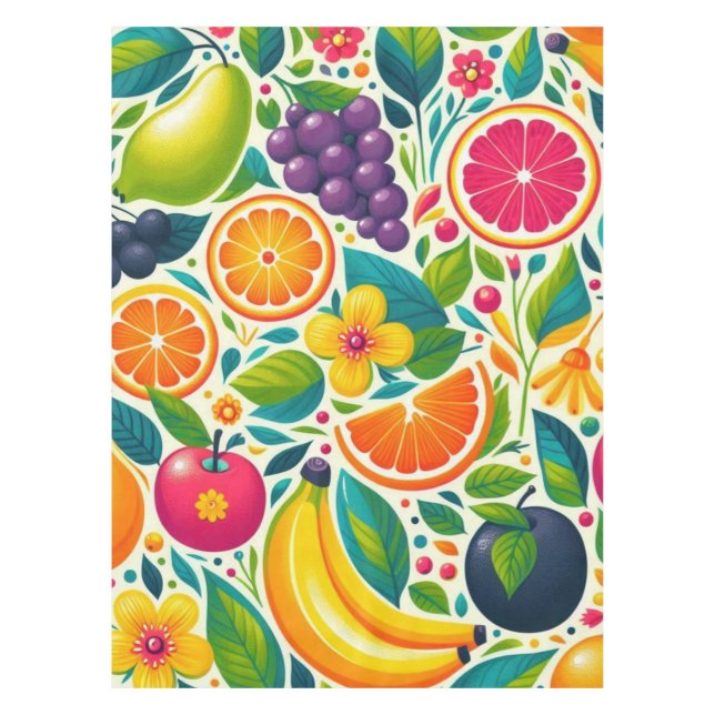 Colorful fruits  tablecloth (Front)