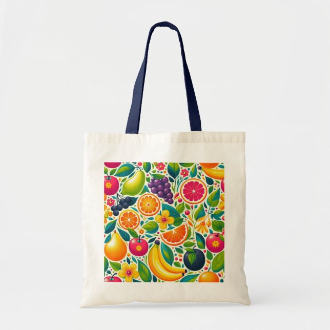 Colorful fruits  tote bag (Front)