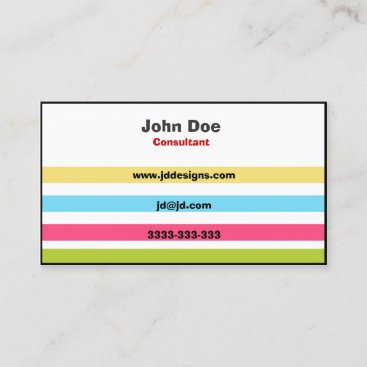 Colorful Fun business cards