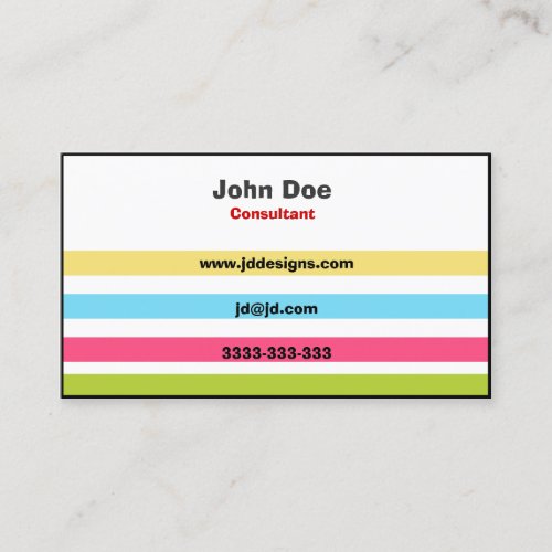 Elegant  Color  businesscards Business Card
