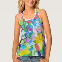 Colorful Fun by Lydia's Art Sangria Tank Top