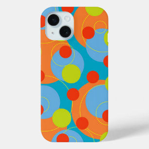 Colorful Fun Circles Cute Polka Dots Fruity Groovy iPhone 15 Case