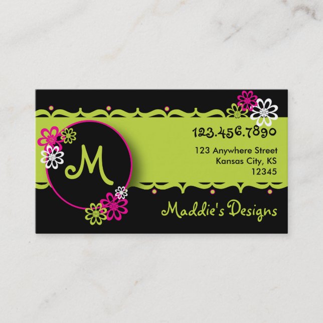 Colorful, Fun Designer Card (Front)