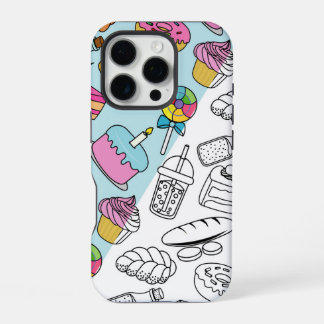 "Colorful & Fun Dessert Pattern – Cute Sweets. iPhone 16 Pro Case