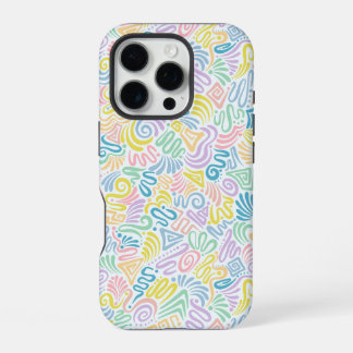 Colorful fun doodle phone case