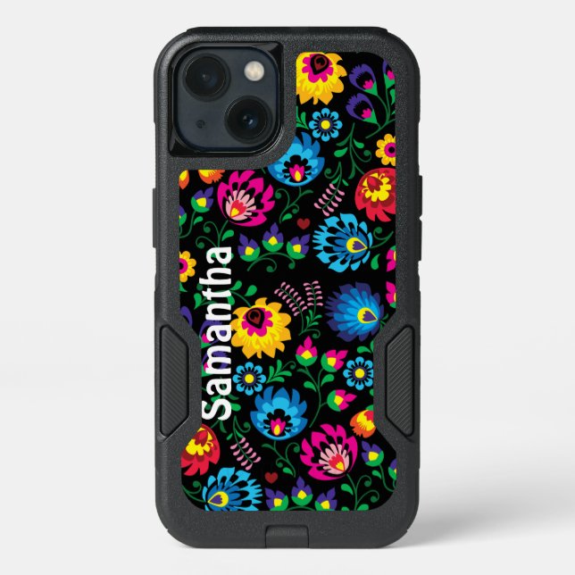 Colorful Fun Flowers OtterBox Google Pixel Case (Back)
