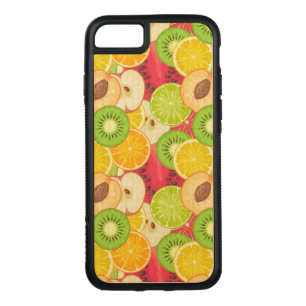 Colorful Fun Fruit Pattern Carved iPhone 8/7 Case