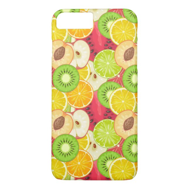 Colorful Fun Fruit Pattern Case-Mate iPhone Case (Back)
