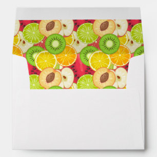 Colorful Fun Fruit Pattern Envelope