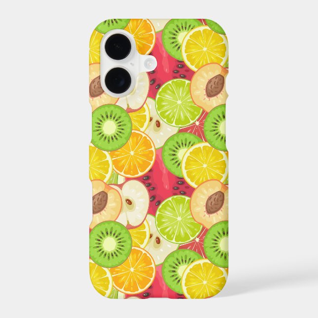 Colorful Fun Fruit Pattern Iphone Case (Back)