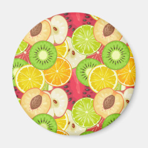 Colorful Fun Fruit Pattern Magnet