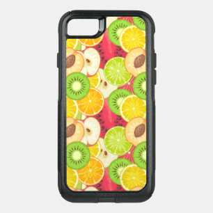 Colorful Fun Fruit Pattern OtterBox Commuter iPhone SE/8/7 Case