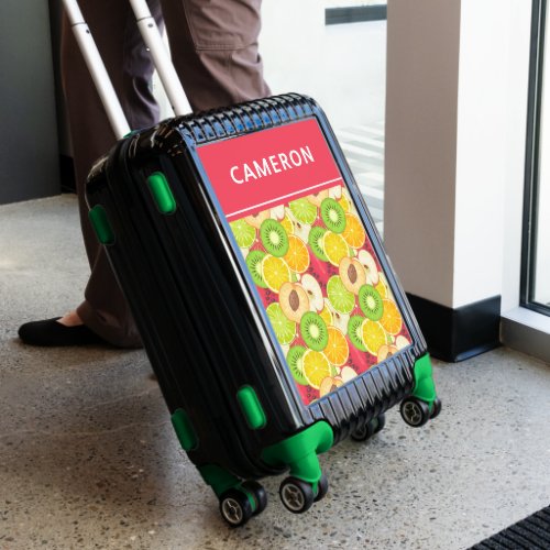 Colorful Fun Fruit Pattern  Personalize Luggage