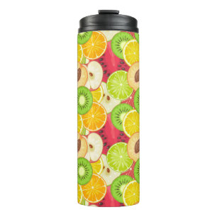 Colorful Fun Fruit Pattern Thermal Tumbler