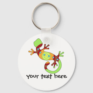 Colorful Fun Gecko Lizard Keychain