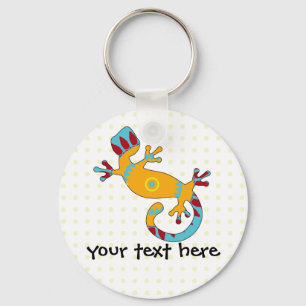 Colorful Fun Gecko Lizard Keychain