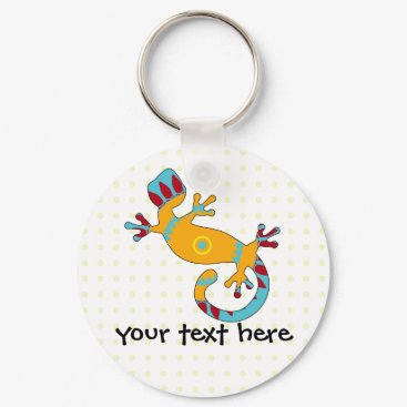 Colorful Fun Gecko Lizard Keychain