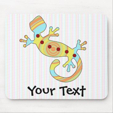 Colorful Fun Gecko Lizard Mouse Pad