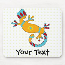 Colorful Fun Gecko Lizard Mouse Pad