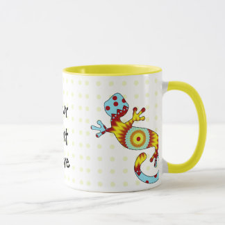 Colorful Fun Gecko Lizard Mug
