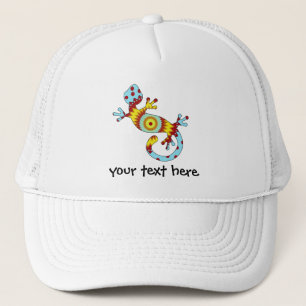 Colorful Fun Gecko Lizard Trucker Hat