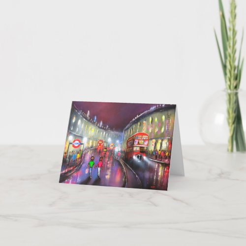 Colorful fun London Greeting card