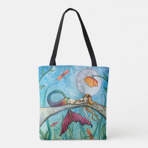 Colorful Fun Mermaid Art by Molly Harrison Tote Bag