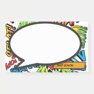 Colorful Fun Modern Personalized Speech Bubble Post-it Notes