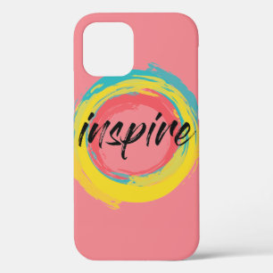 Colorful, fun, modern vibrant cool design Inspire iPhone 12 Case