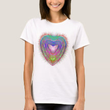 Colorful fun neon Graffiti sparkling heart design