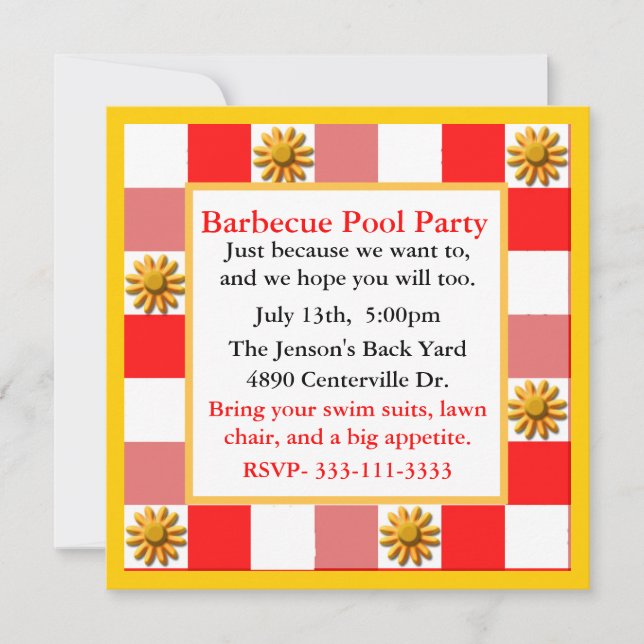 Colorful Fun Party Invitation (Front)