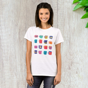 Colorful Fun Patterned Coffee Mug Set T-Shirt