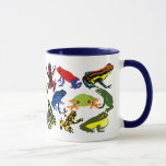 Colorful, Fun Poison Dart frogs, Tree frog Mug