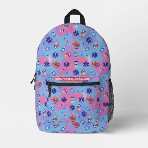 Colorful Fun Print Type 1 Diabetic Printed Backpack