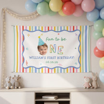 Colorful Fun Striped Birthday Party