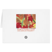 Colorful Fun with Fall Autumn Leaves Cards (Back Horizontal)