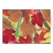 Colorful Fun with Fall Autumn Leaves Cards (Front Horizontal)