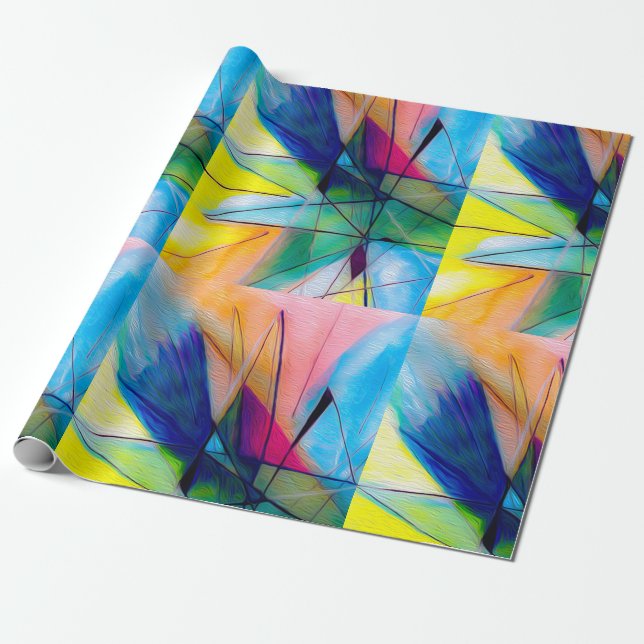 Colorful Fun Wrapping Paper (Unrolled)
