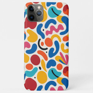Colorful Funky Amorphous Shapes Art Pattern iPhone 11 Pro Max Case