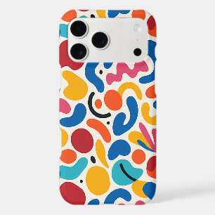 Colorful Funky Amorphous Shapes Art Pattern iPhone 17 Pro Max Case