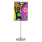 Colorful Funky Flowers Paisley Hippie Lamp