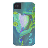 Colorful funky frog iPhone 4 case (Back)