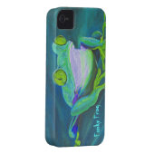 Colorful funky frog iPhone 4 case (Back/Right)