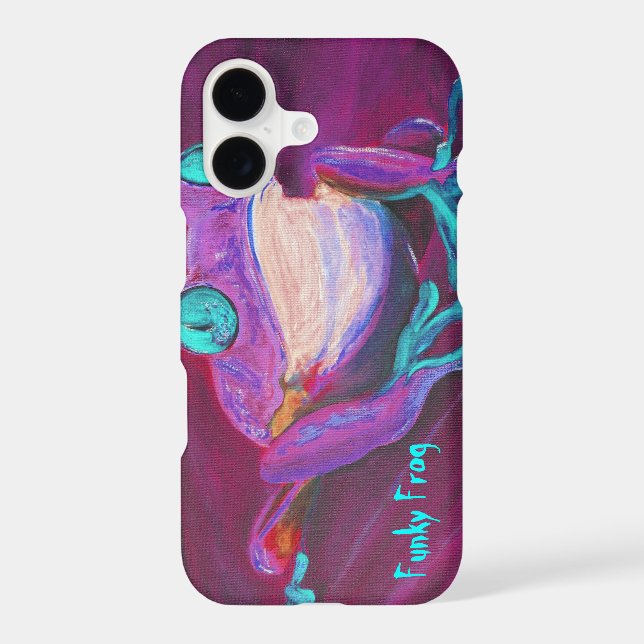 Colorful funky frog iPhone 7 case (Back)